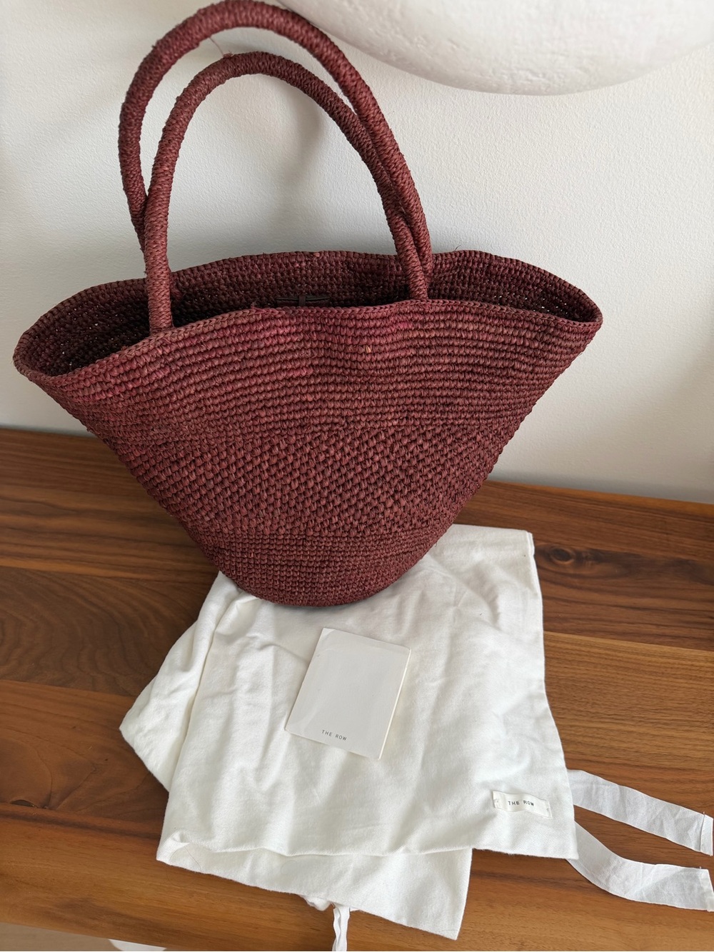 The Row Emilie bag in Burgundy - Picture 7 of 9